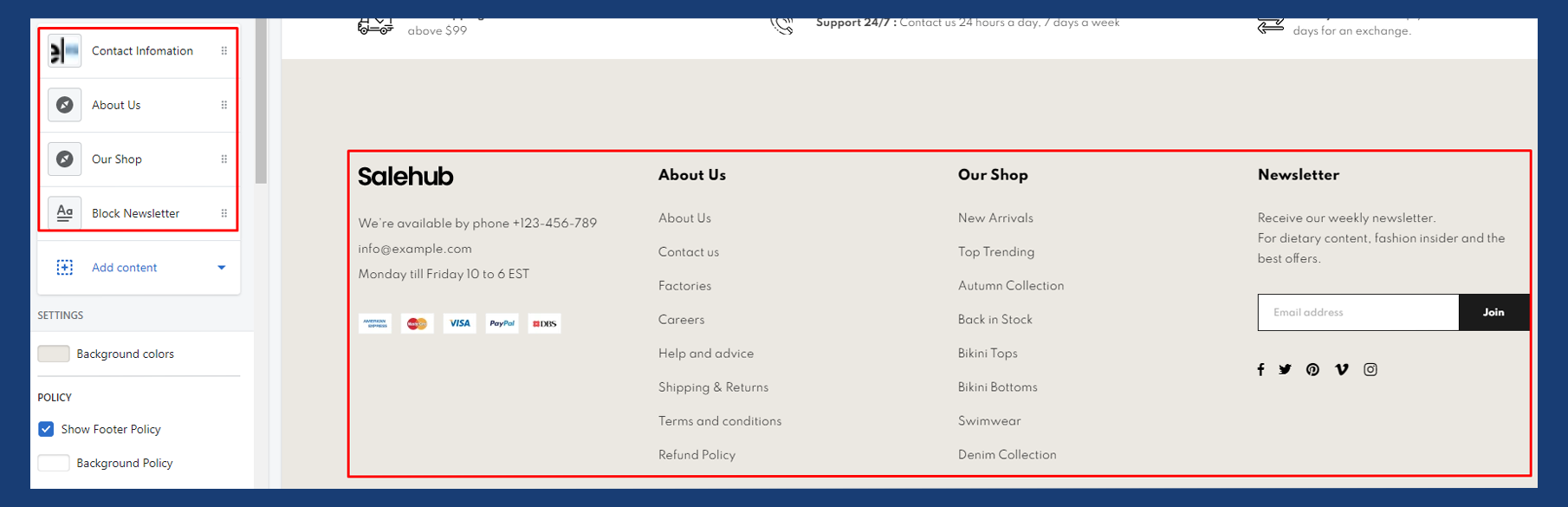 Footer 1